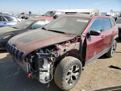 Salvage cars for sale at Brighton, CO auction: 2017 Jeep Cherokee Trailhawk