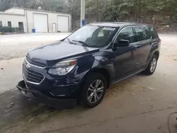 Salvage cars for sale at Hueytown, AL auction: 2017 Chevrolet Equinox LS