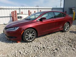 Chrysler salvage cars for sale: 2015 Chrysler 200 S