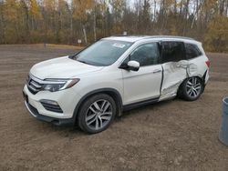 Salvage cars for sale at Cookstown, ON auction: 2017 Honda Pilot Touring