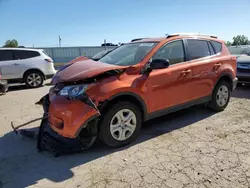 Salvage cars for sale at Dyer, IN auction: 2015 Toyota Rav4 LE