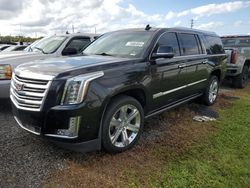 Salvage cars for sale at Riverview, FL auction: 2018 Cadillac Escalade ESV Platinum