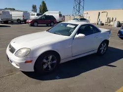 Salvage cars for sale at Hayward, CA auction: 2001 Mercedes-Benz SLK 320