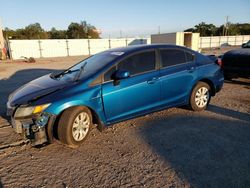 Salvage cars for sale at Newton, AL auction: 2012 Honda Civic LX