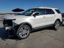 Salvage cars for sale at Grand Prairie, TX auction: 2016 Ford Explorer XLT