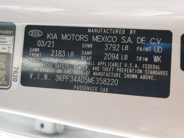 2021 KIA Forte GT Line