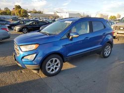 Salvage cars for sale at Martinez, CA auction: 2018 Ford Ecosport SE