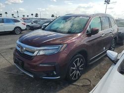 Salvage cars for sale at Arcadia, FL auction: 2022 Honda Pilot Touring