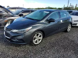 2018 Chevrolet Cruze Premier en venta en Riverview, FL