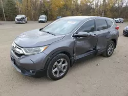 Salvage cars for sale at Cookstown, ON auction: 2018 Honda CR-V EX