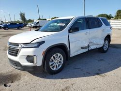 Salvage cars for sale at Miami, FL auction: 2022 Chevrolet Traverse LS