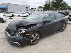 Salvage cars for sale at Opa Locka, FL auction: 2019 Honda Civic LX