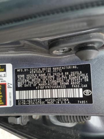 2012 Toyota Camry Base