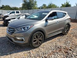 Salvage cars for sale at Oklahoma City, OK auction: 2018 Hyundai Santa FE Sport