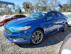 Salvage cars for sale at Spartanburg, SC auction: 2017 Ford Fusion SE