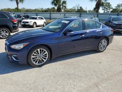 Vehiculos salvage en venta de Copart Fort Pierce, FL: 2021 Infiniti Q50 Luxe