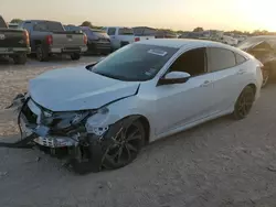 Salvage cars for sale at San Antonio, TX auction: 2021 Honda Civic Sport