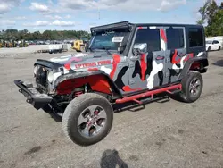 Jeep salvage cars for sale: 2016 Jeep Wrangler Unlimited Sport