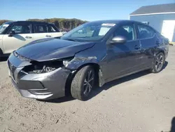 Salvage cars for sale at Assonet, MA auction: 2020 Nissan Sentra SV