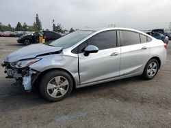 Salvage cars for sale from Copart Rancho Cucamonga, CA: 2018 Chevrolet Cruze LS