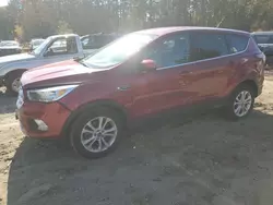 Salvage cars for sale at North Billerica, MA auction: 2017 Ford Escape SE