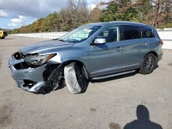 Salvage cars for sale at Brookhaven, NY auction: 2018 Infiniti QX60