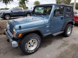 Salvage cars for sale at Riverview, FL auction: 1998 Jeep Wrangler / TJ Sport