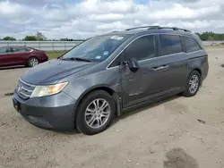 Salvage cars for sale at Houston, TX auction: 2011 Honda Odyssey EXL