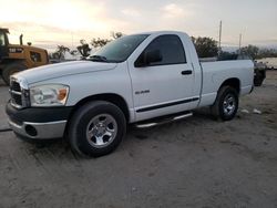 Vehiculos salvage en venta de Copart Riverview, FL: 2008 Dodge RAM 1500 ST