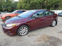 Salvage cars for sale at Austell, GA auction: 2012 Honda Civic EX