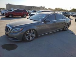 Salvage cars for sale at Wilmer, TX auction: 2017 Mercedes-Benz S 550E