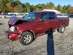 Salvage trucks for sale at Mendon, MA auction: 2004 Toyota Tundra Double Cab Limited