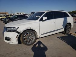 Salvage cars for sale at Grand Prairie, TX auction: 2017 Audi Q7 Premium Plus