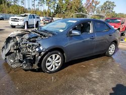 Salvage cars for sale from Copart Harleyville, SC: 2018 Toyota Corolla L