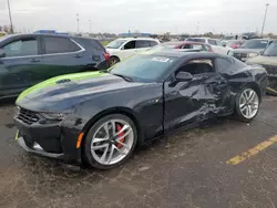 Salvage cars for sale from Copart Woodhaven, MI: 2022 Chevrolet Camaro LT1