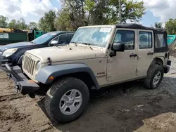 Jeep salvage cars for sale: 2016 Jeep Wrangler Unlimited Sport