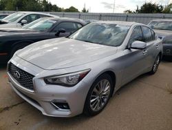 Salvage cars for sale at Oklahoma City, OK auction: 2019 Infiniti Q50 Luxe