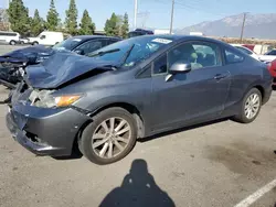 Salvage cars for sale at Rancho Cucamonga, CA auction: 2012 Honda Civic EX