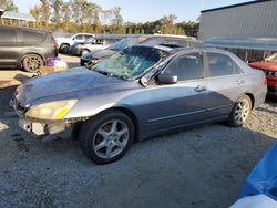 Salvage cars for sale from Copart Spartanburg, SC: 2007 Honda Accord EX