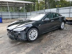 Salvage cars for sale at Austell, GA auction: 2016 Tesla Model S