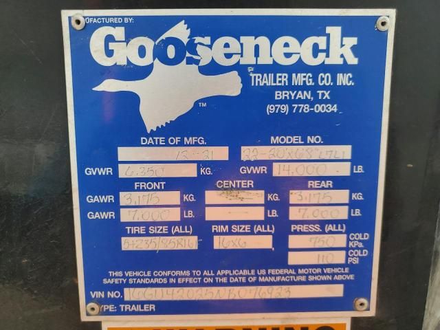 2022 Gooseneck Hitch Trailer