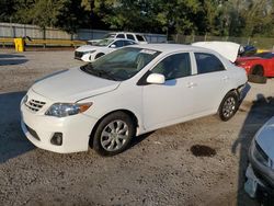 Salvage cars for sale at Greenwell Springs, LA auction: 2012 Toyota Corolla Base