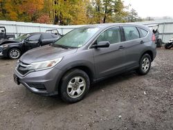 Salvage cars for sale at Center Rutland, VT auction: 2016 Honda CR-V LX