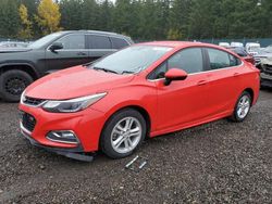 Salvage cars for sale at Graham, WA auction: 2018 Chevrolet Cruze LT