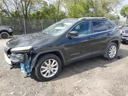 Salvage cars for sale at Cicero, IN auction: 2014 Jeep Cherokee Limited