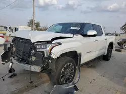 Salvage cars for sale at Pekin, IL auction: 2022 Toyota Tundra Crewmax Limited