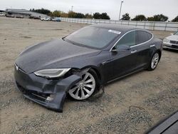 Salvage cars for sale at Sacramento, CA auction: 2016 Tesla Model S