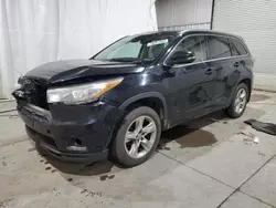 Salvage cars for sale from Copart Central Square, NY: 2015 Toyota Highlander Limited