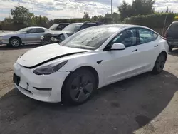 Carros salvage sin ofertas aún a la venta en subasta: 2021 Tesla Model 3