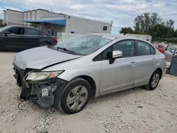 Honda salvage cars for sale: 2015 Honda Civic LX